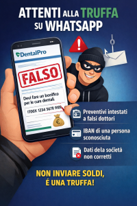 truffa WhatsApp e falsi preventivi DentalPro